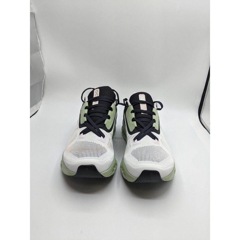 On Women's Cloudstratus Sneakers, White | Black, 8.5 Medium US - Picture 3 of 11